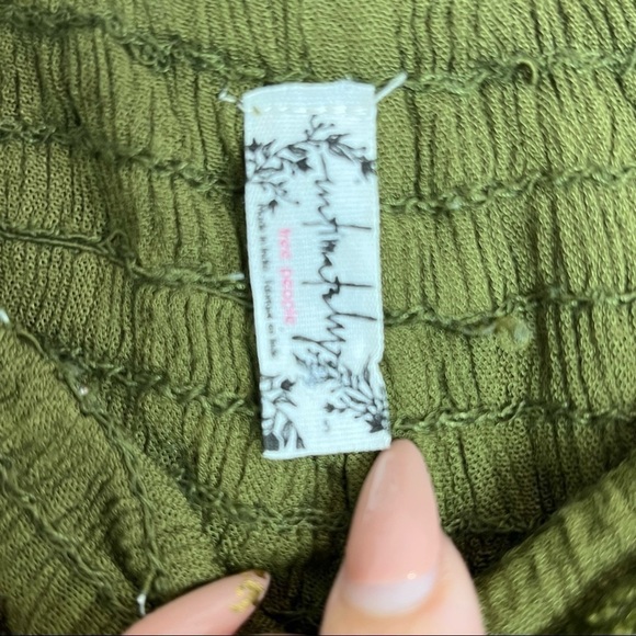 Free People Shorts Smoked Olive Green Size S - Picture 4 of 5